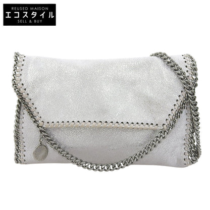 STELLA McCARTNEY ステラマッカートニー ファラベラ ミニ フラップ ショルダーバッグ レディース シルバー ショルダーバッグ