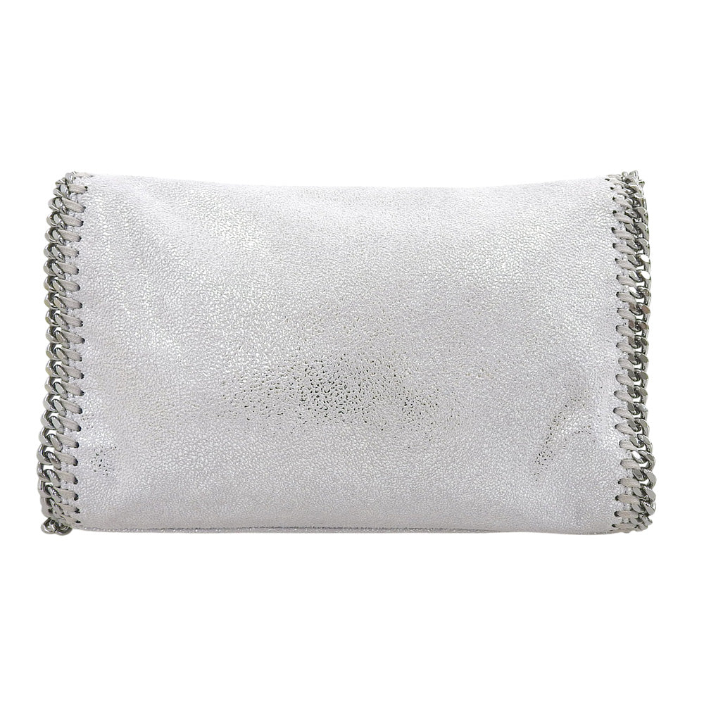 STELLA McCARTNEY ステラマッカートニー ファラベラ ミニ フラップ ショルダーバッグ レディース シルバー ショルダーバッグ