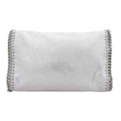 STELLA McCARTNEY ステラマッカートニー ファラベラ ミニ フラップ ショルダーバッグ レディース シルバー ショルダーバッグ