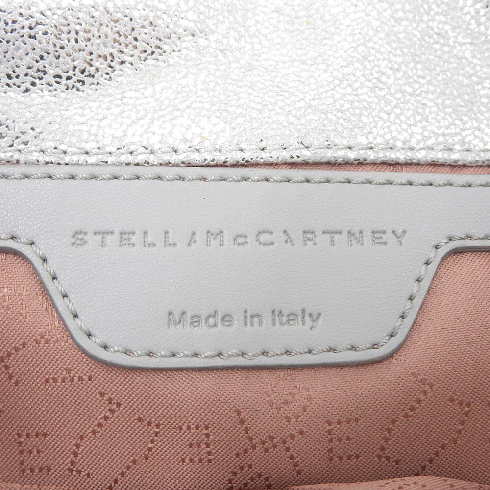 STELLA McCARTNEY ステラマッカートニー ファラベラ ミニ フラップ ショルダーバッグ レディース シルバー ショルダーバッグ