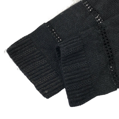 LEONARD レオナール 0347410 ブラック モヘア 花柄 ニット トップス