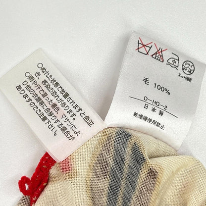 LEONARD 莱奥纳尔 红色×象牙色 动物图案 高领毛衣 上衣