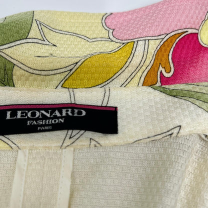 LEONARD レオナール 0351203 ベージュ ジップアップ ジャケット ジャケット