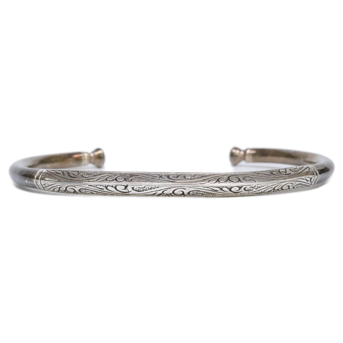 Suman Dhakhwa スーマンダックワ SD-B58 925 Square Leaf Carving Cuff