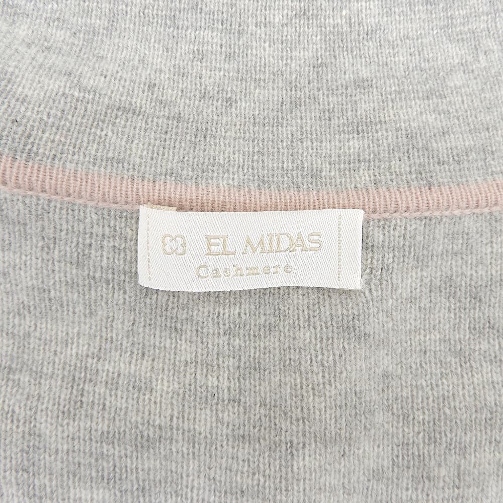 EL MIDAS エルミダ カシミヤ 100% ガウン ジャケット レディース グレー 40 EDA-7204005 ジャケット