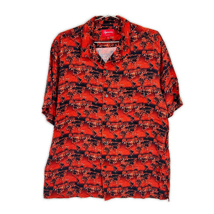 18SS ﾚｯﾄﾞ World Famous Rayon Shits トップス M メンズ