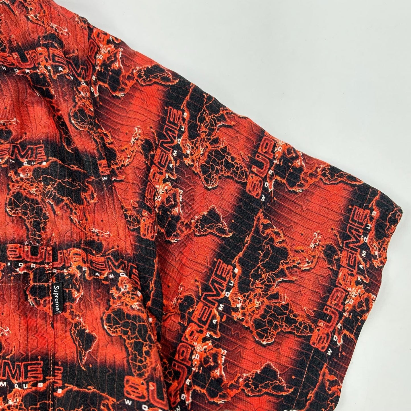18SS ﾚｯﾄﾞ World Famous Rayon Shits トップス M メンズ