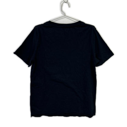 18SS 541888 YB2XS Black Logo Print Crew Neck T-Shirt Tops S Men's