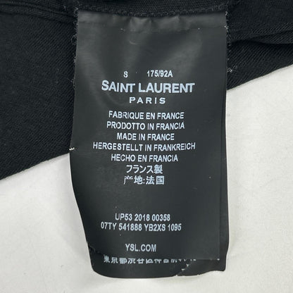 18SS 541888 YB2XS Black Logo Print Crew Neck T-Shirt Tops S Men's