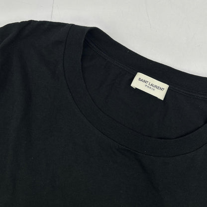 18SS 541888 YB2XS Black Logo Print Crew Neck T-Shirt Tops S Men's