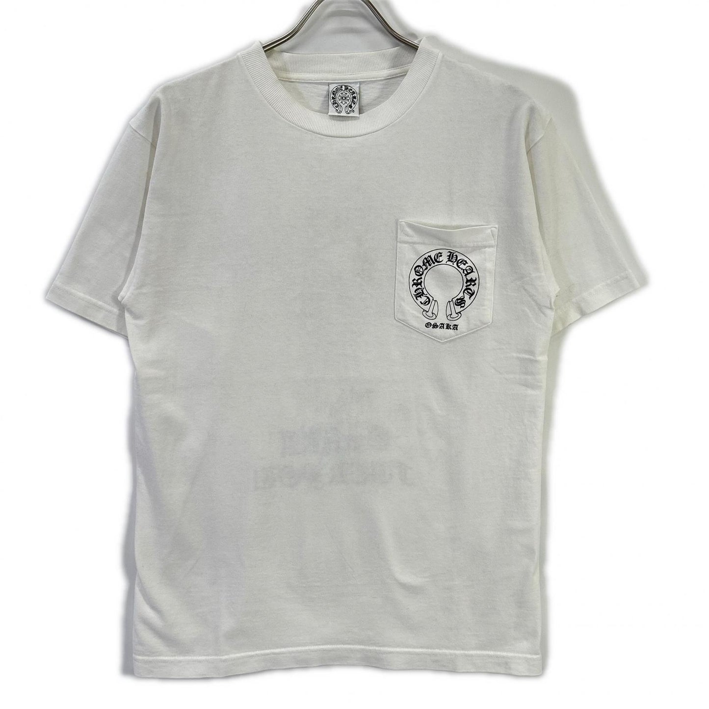 Chrome hearts クロムハーツ ホワイト コットン100 OSAKA FUCK YOU プリントTシャツ トップス