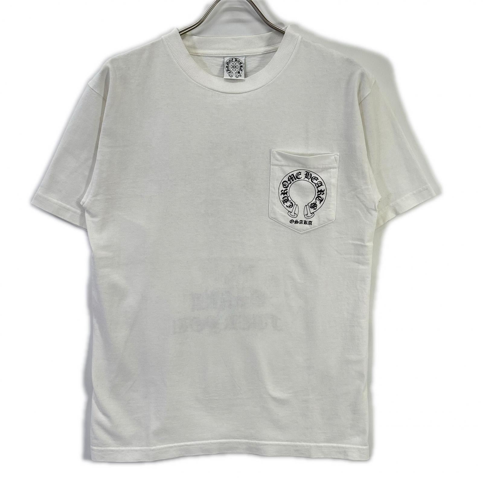 Chrome hearts クロムハーツ ホワイト コットン100 OSAKA FUCK YOU プリントTシャツ トップス