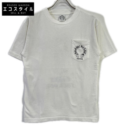 Chrome hearts クロムハーツ ホワイト コットン100 OSAKA FUCK YOU プリントTシャツ トップス