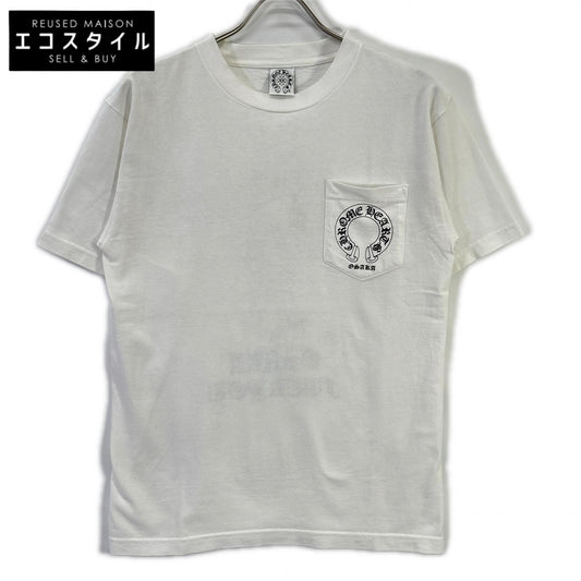 Chrome hearts クロムハーツ ホワイト コットン100 OSAKA FUCK YOU プリントTシャツ トップス