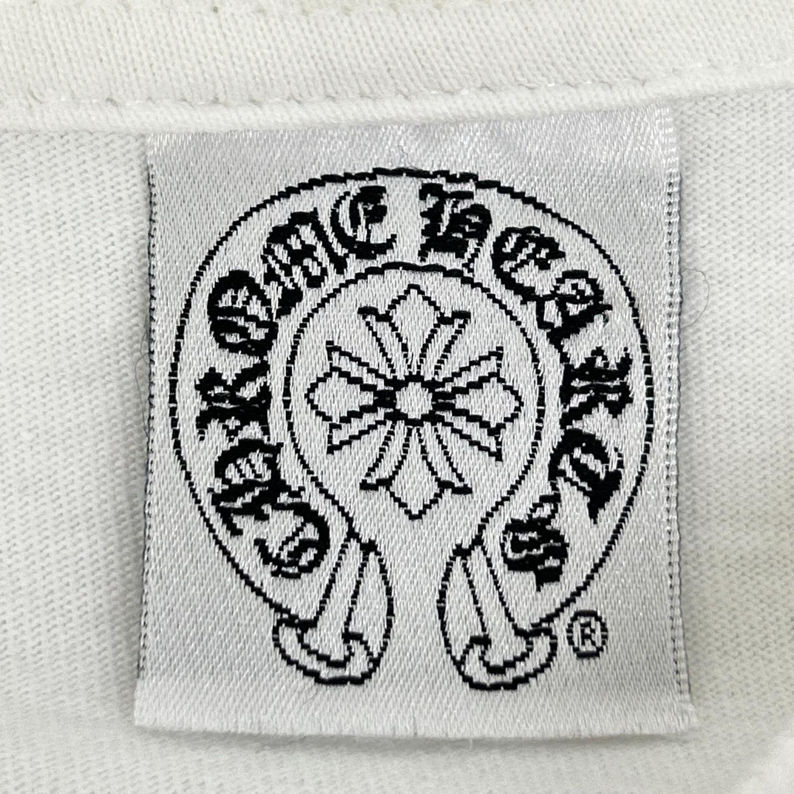 Chrome hearts クロムハーツ ホワイト コットン100 OSAKA FUCK YOU プリントTシャツ トップス