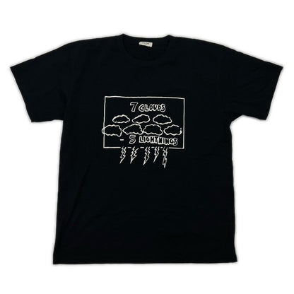 2X795501F ﾌﾞﾗｯｸ ﾌﾟﾘﾝﾄ ｺｯﾄﾝ Tｼｬﾂ トップス 28 メンズ