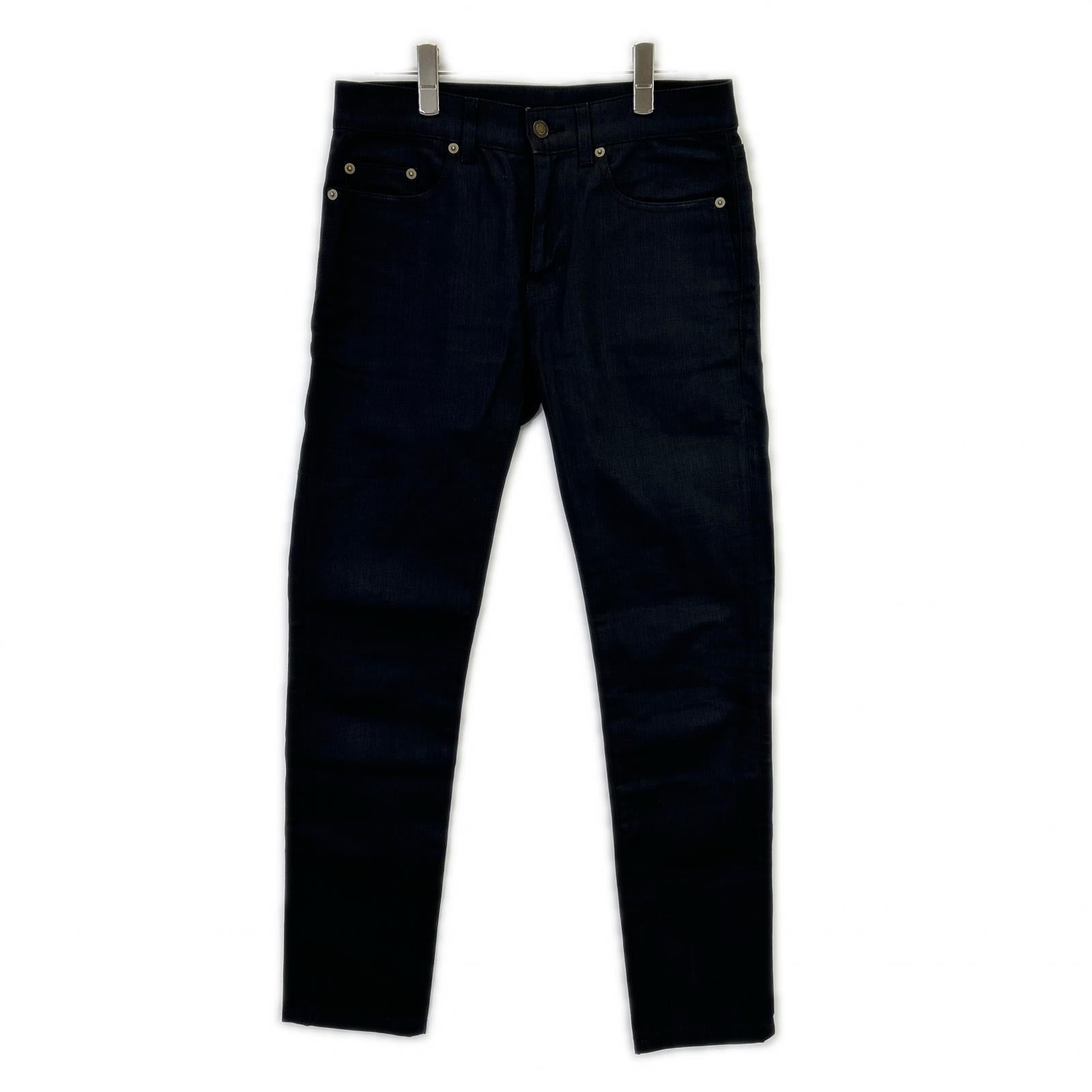 SAINT LAURENT PARIS サンローランパリ 504706 YG869 ブラック コットン デニムパンツ ボトムス
