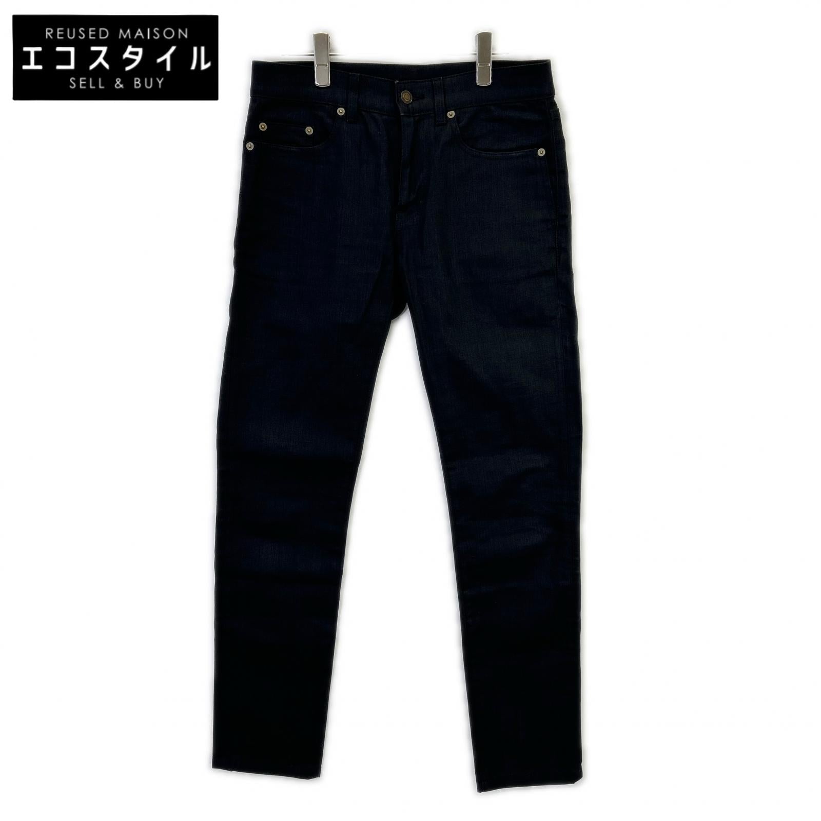 SAINT LAURENT PARIS サンローランパリ 504706 YG869 ブラック コットン デニムパンツ ボトムス