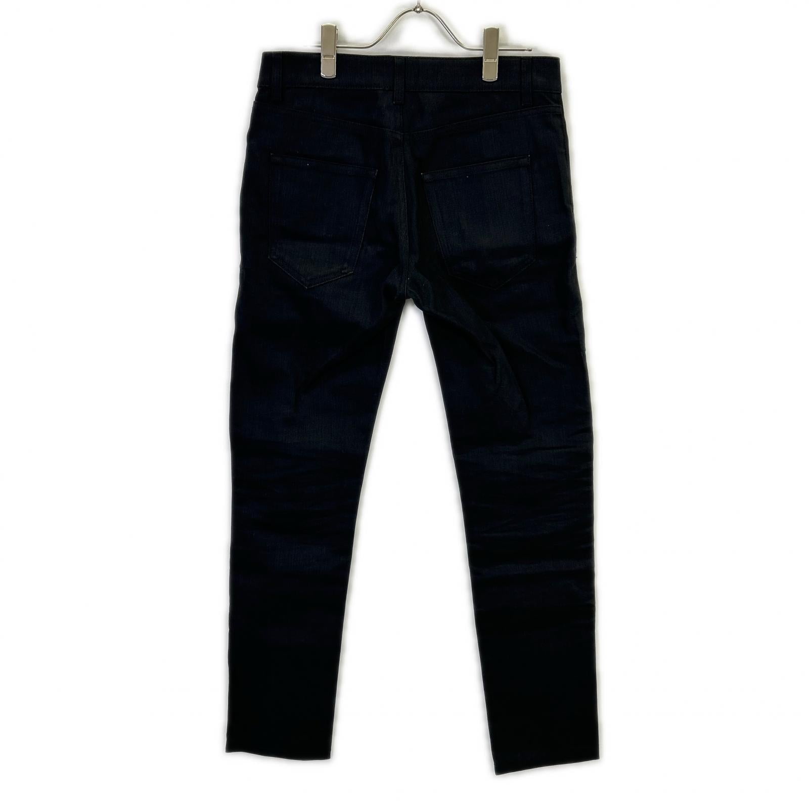 504706 YG869 Black Cotton Denim Pants Bottoms 29 Men's