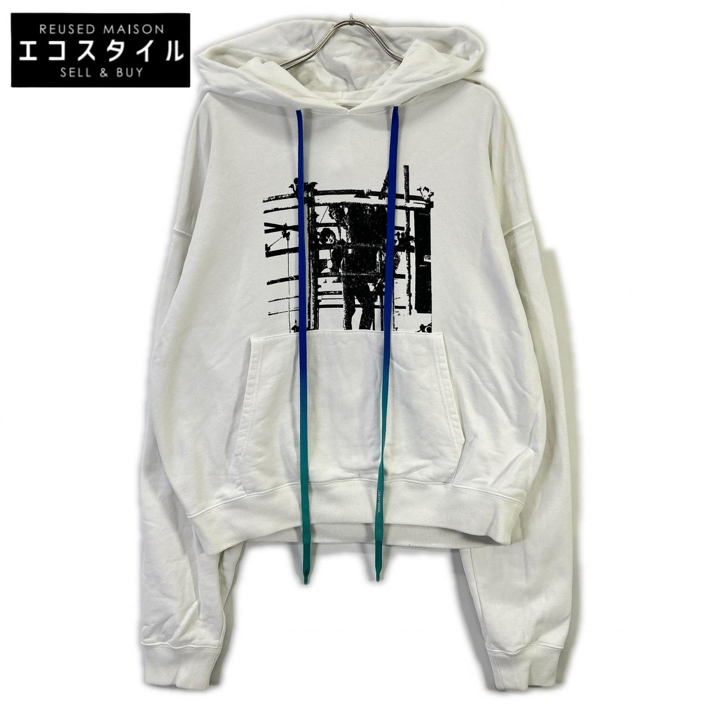 OFF-WHITE オフホワイト OMBB037F19E30007 19AW ホワイト Scaffolding Over Hoodie トップス