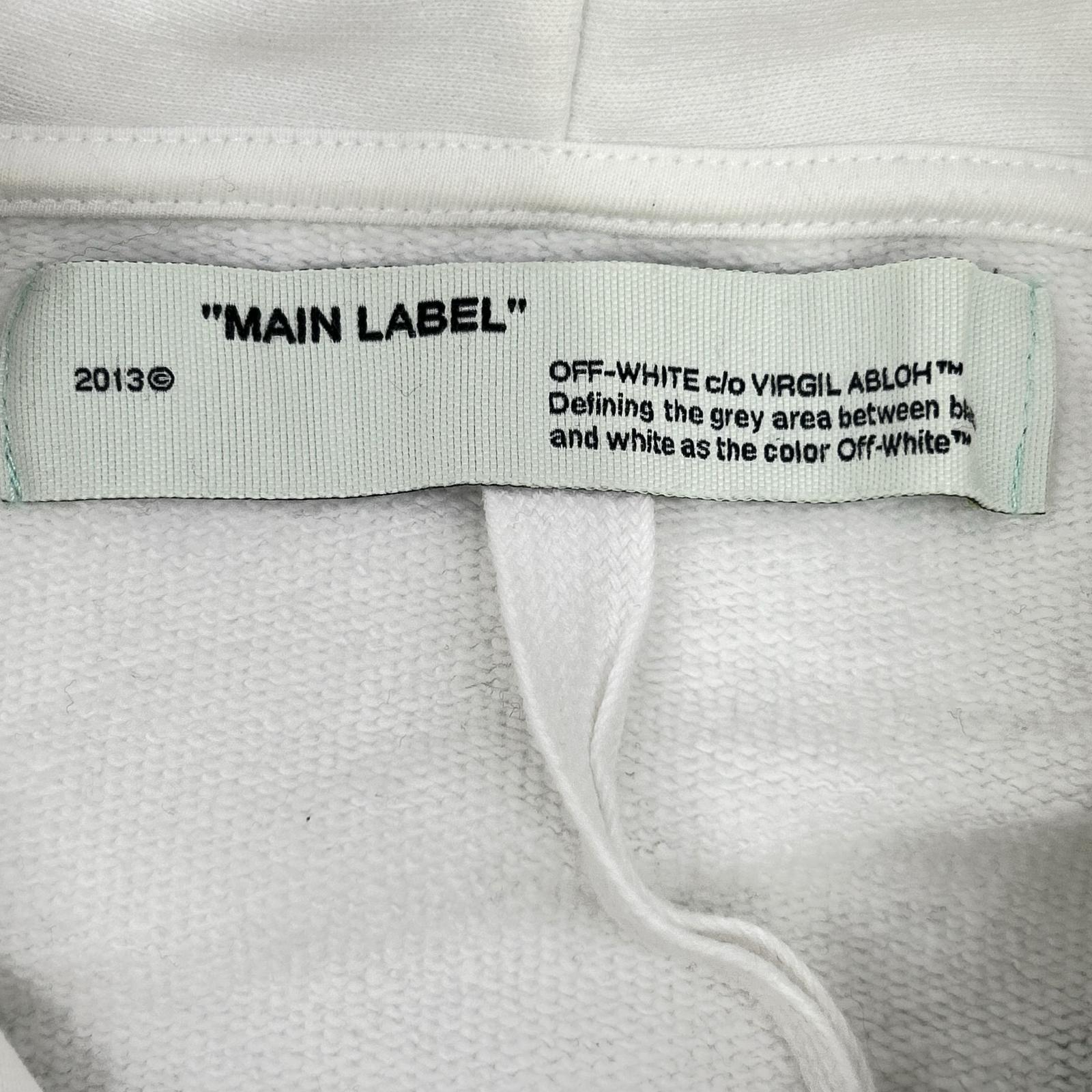 OFF-WHITE オフホワイト OMBB037F19E30007 19AW ホワイト Scaffolding Over Hoodie トップス