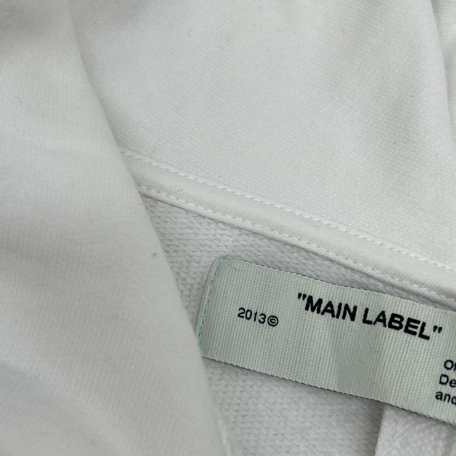 OFF-WHITE オフホワイト OMBB037F19E30007 19AW ホワイト Scaffolding Over Hoodie トップス