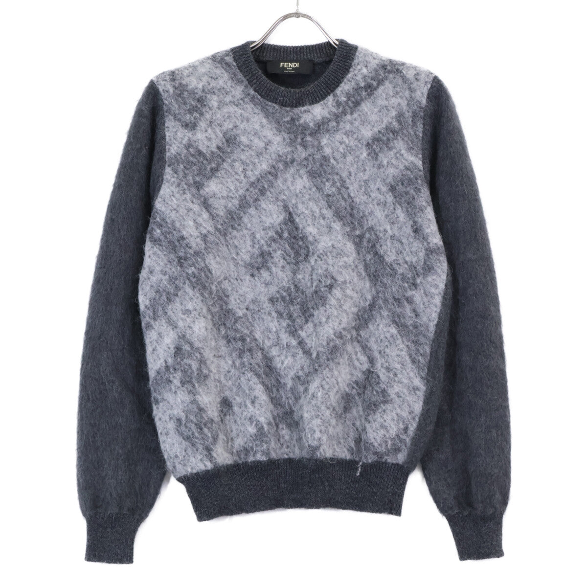 FENDI 芬迪 【国内正品/23年产】FZX091 APJJ 马海毛混纺圆领针织衫上衣