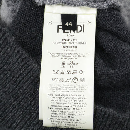 FENDI 芬迪 【国内正品/23年产】FZX091 APJJ 马海毛混纺圆领针织衫上衣