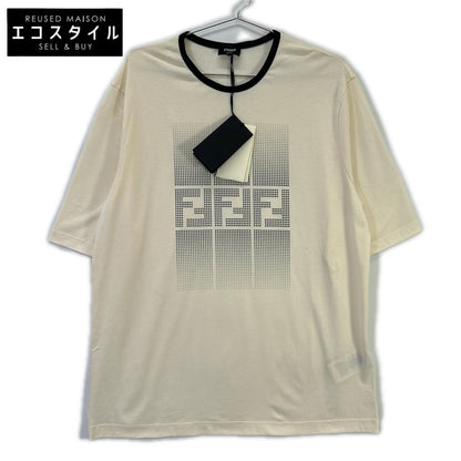 FENDI フェンディ FAF715 AR5B 23年 ホワイト ズッカ柄グラデーション 半袖 Tシャツ トップス