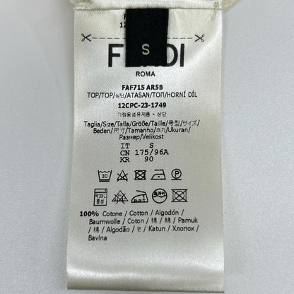 FENDI 芬迪 FAF715 AR5B 23年 白色 老花渐变 短袖T恤 上衣
