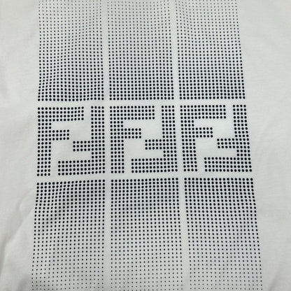 FENDI フェンディ FAF715 AR5B 23年 ホワイト ズッカ柄グラデーション 半袖 Tシャツ トップス