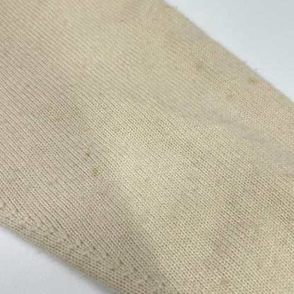 648449 象牙色 100%羊绒 针织开衫 上衣 女士