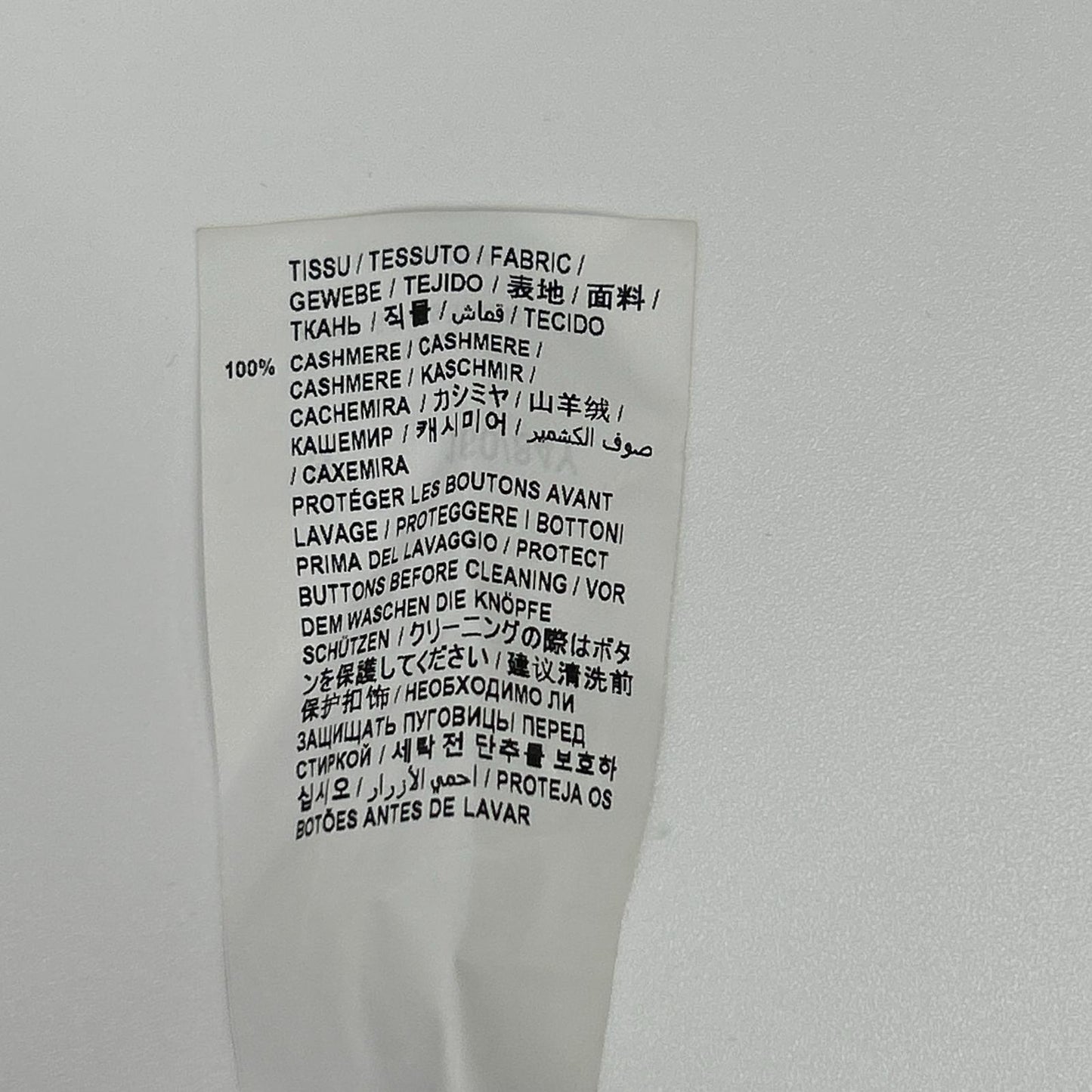 648449 象牙色 100%羊绒 针织开衫 上衣 女士