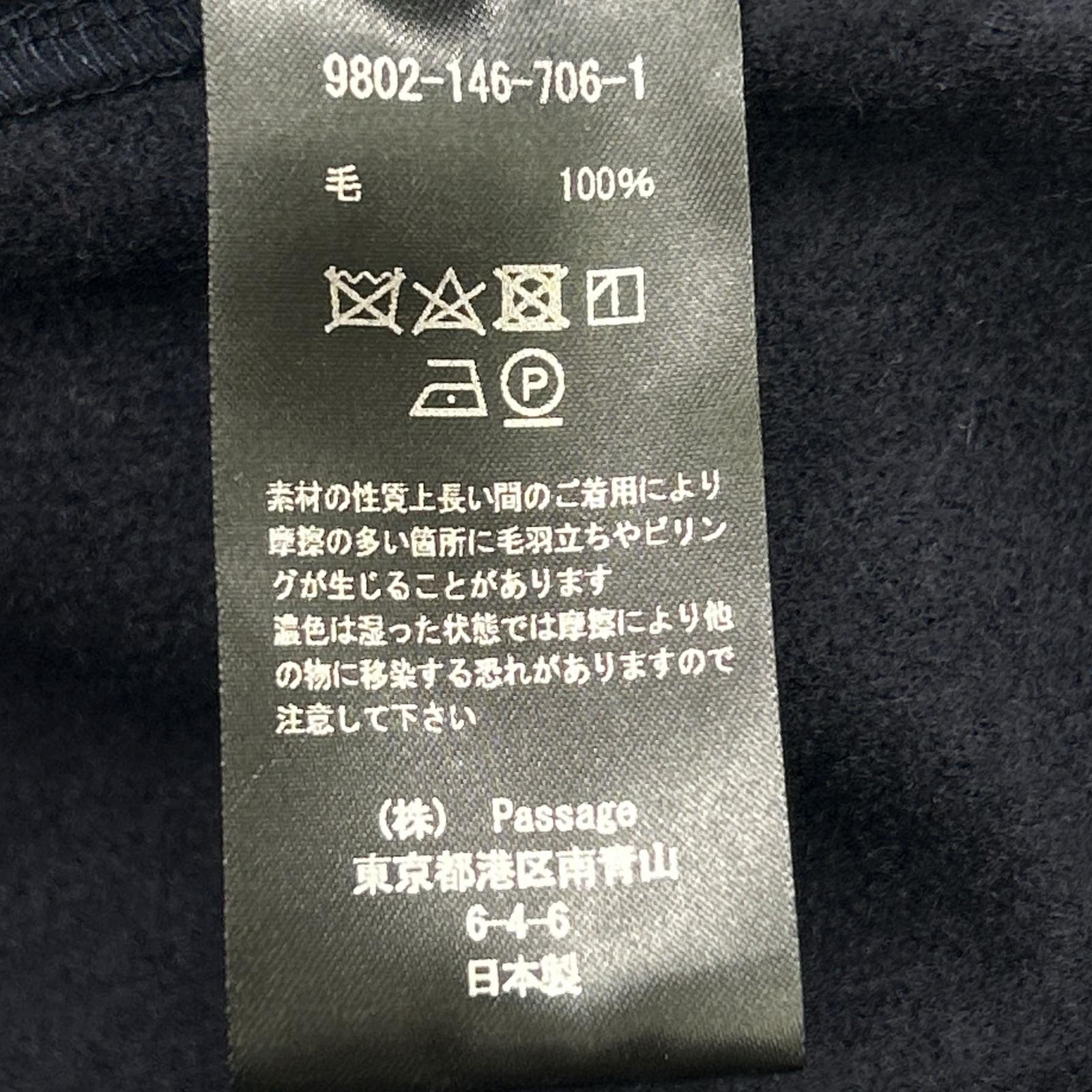 9802-146-706-1 ﾈｲﾋﾞｰ ｳｰﾙ ﾋﾟｰｺｰﾄ ジャケット レディース