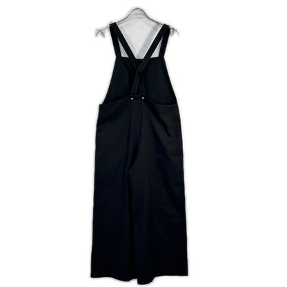 1er Arrondissement プルミエ アロンディスモン B1043AFA021 24AW ブラック ツイルサロペット