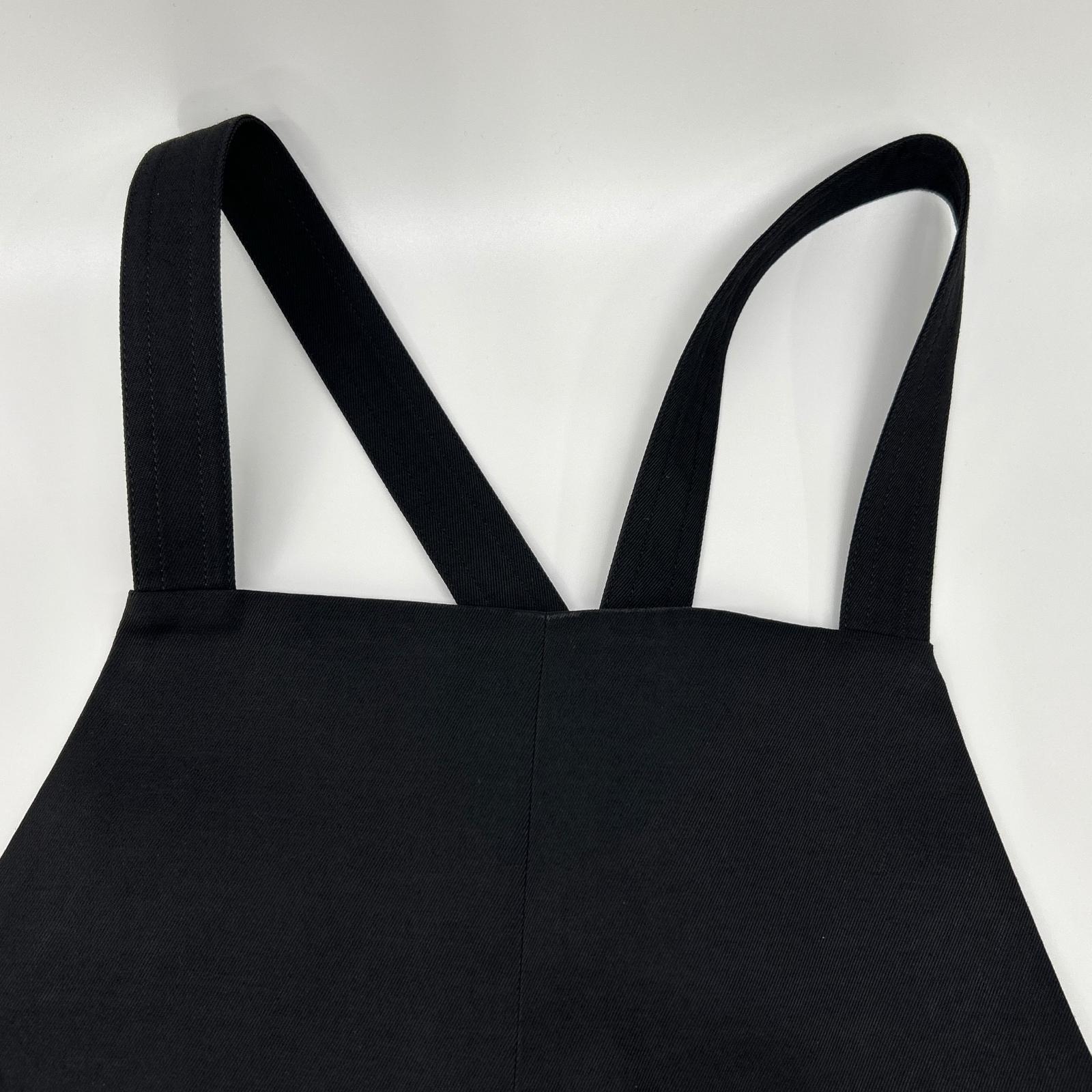 1er Arrondissement プルミエ アロンディスモン B1043AFA021 24AW ブラック ツイルサロペット