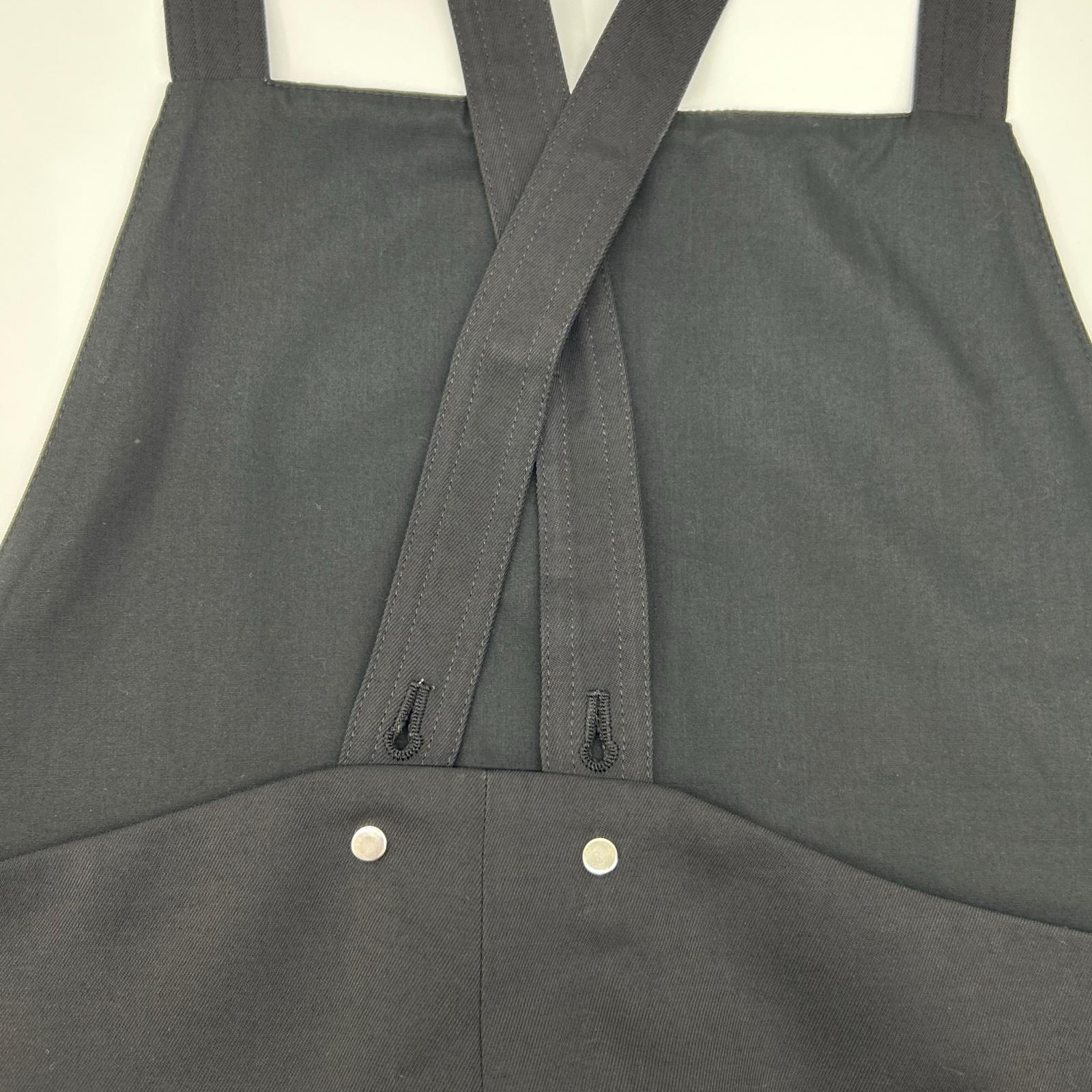 1er Arrondissement プルミエ アロンディスモン B1043AFA021 24AW ブラック ツイルサロペット