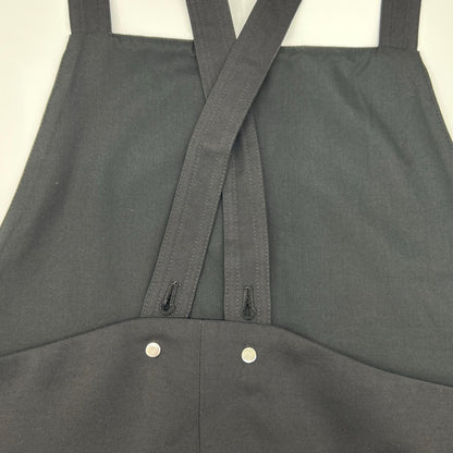 1er Arrondissement プルミエ アロンディスモン B1043AFA021 24AW ブラック ツイルサロペット