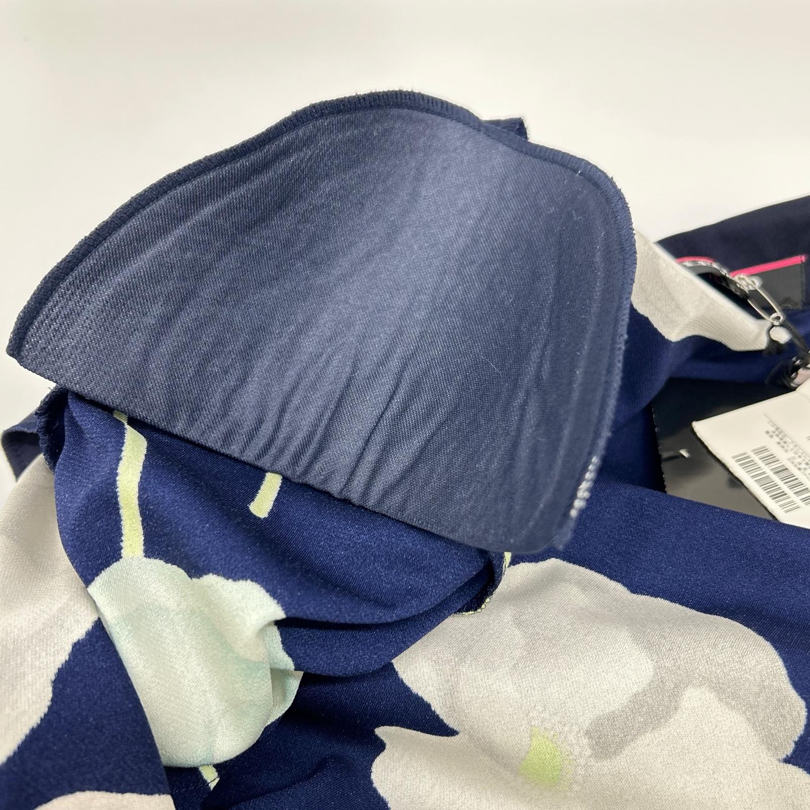 LEONARD レオナール 【FASHION】ネイビー カンカン素材 花柄総柄 トップス