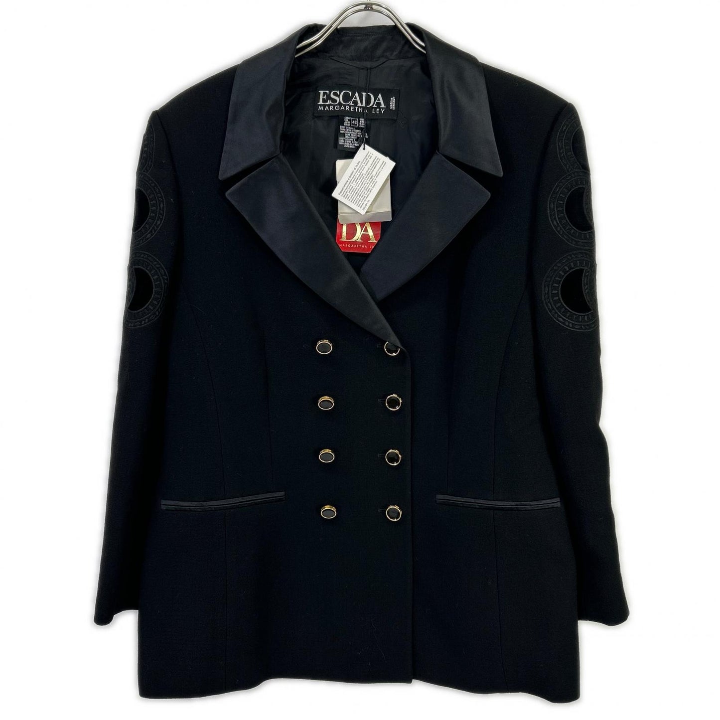 ESCADA エスカーダ ブラック 金ボタン ダブル デザインジャケット ジャケット