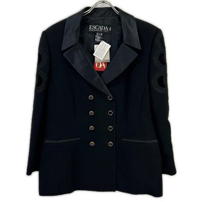 ESCADA エスカーダ ブラック 金ボタン ダブル デザインジャケット ジャケット