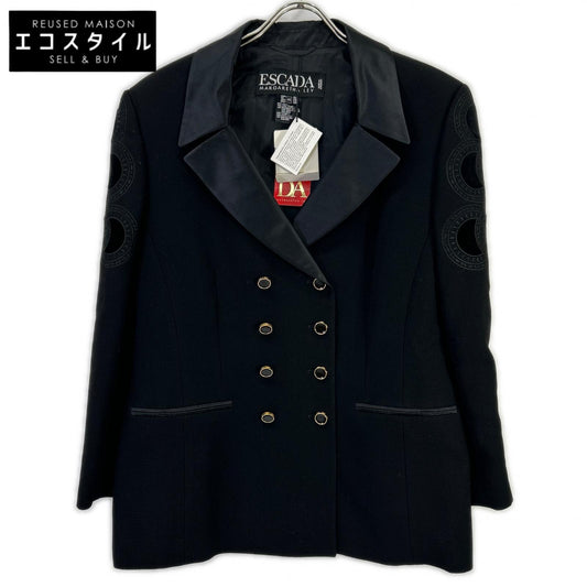 ESCADA Black Gold Button Double Design Jacket