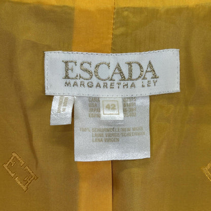 ESCADA エスカーダ ブラック イエローパイピンング テーラードジャケット ジャケット