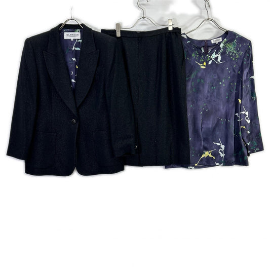 GIVENCHY ジバンシィ ブラック ラメ ジャケット&ブラウス&スカート セット スーツ セットアップ