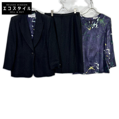 GIVENCHY ジバンシィ ブラック ラメ ジャケット&ブラウス&スカート セット スーツ セットアップ