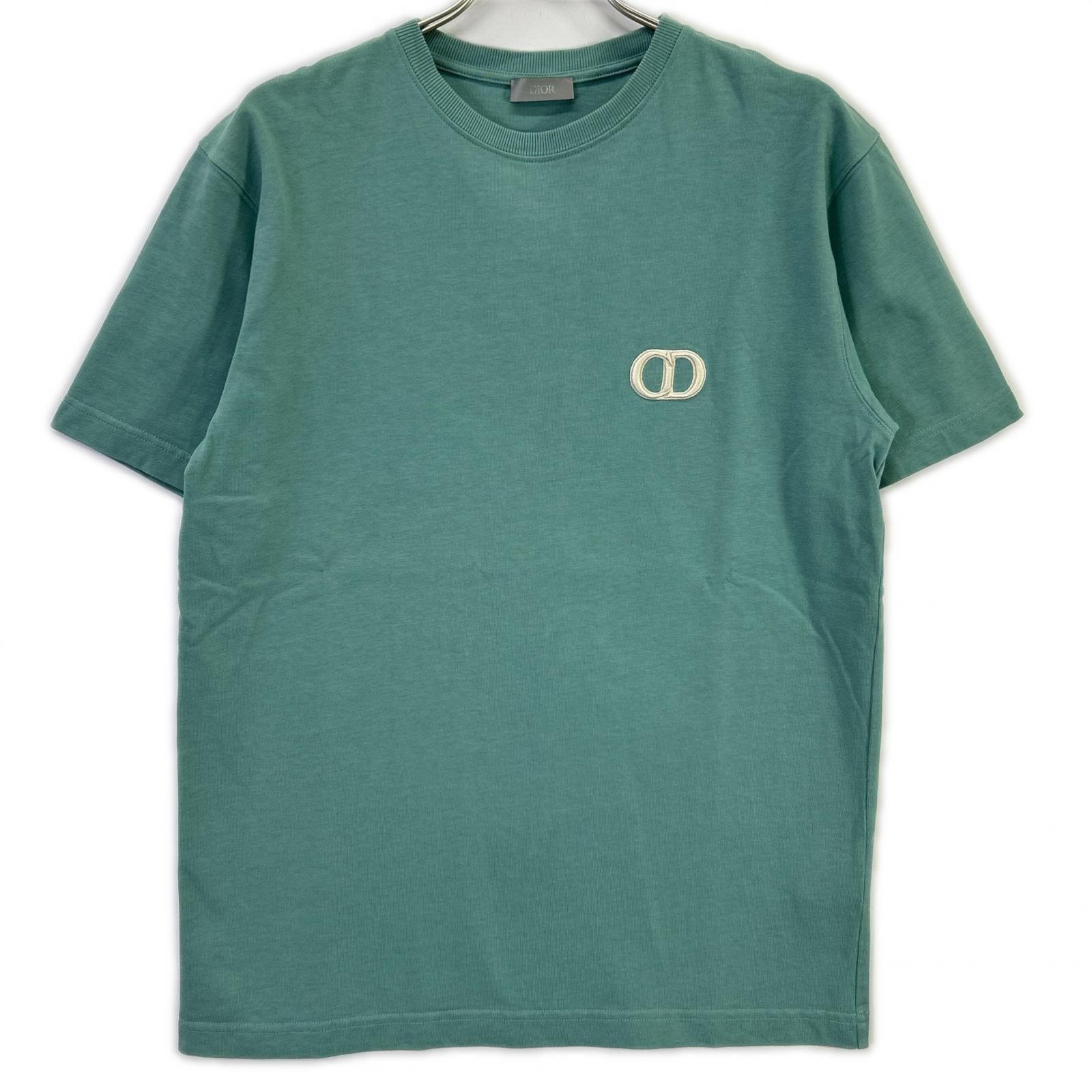 DIOR ディオール 943J605A0554 グリーン CDロゴ コットン Tシャツ トップス