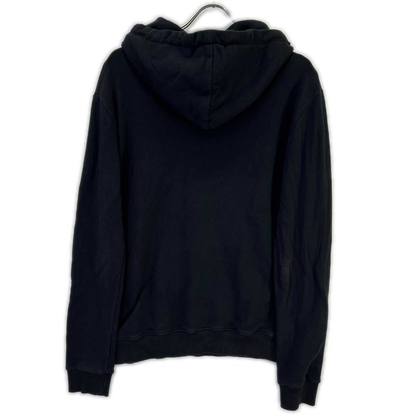 SAINT LAURENT PARIS サンローランパリ 17年 464581 ブラック ワンポイントロゴ パーカー トップス