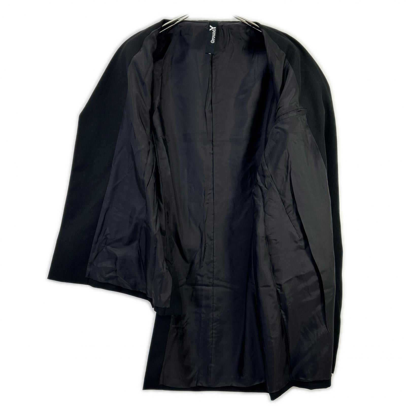 Ground Y グラウンドワイ GPーJ01ー100 ブラック WOOL GABARDINE