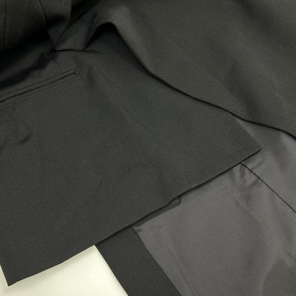 Ground Y グラウンドワイ GPーJ01ー100 ブラック WOOL GABARDINE ASYMMETRICAL JACKET アシメントリージャケット ジャケット