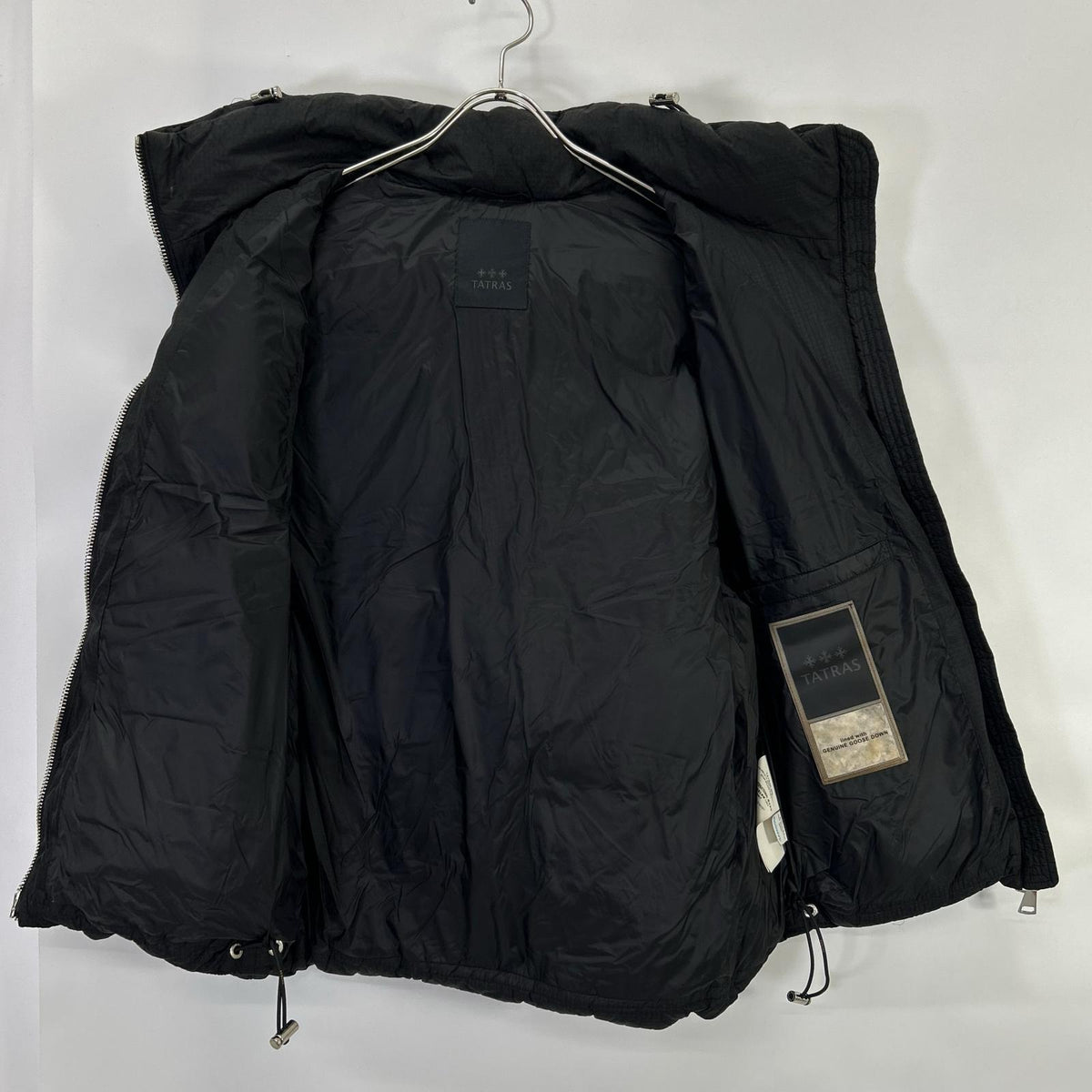TATRAS MTAT21A4782-D MELKO Black Hooded Down Vest Size 2 Vest